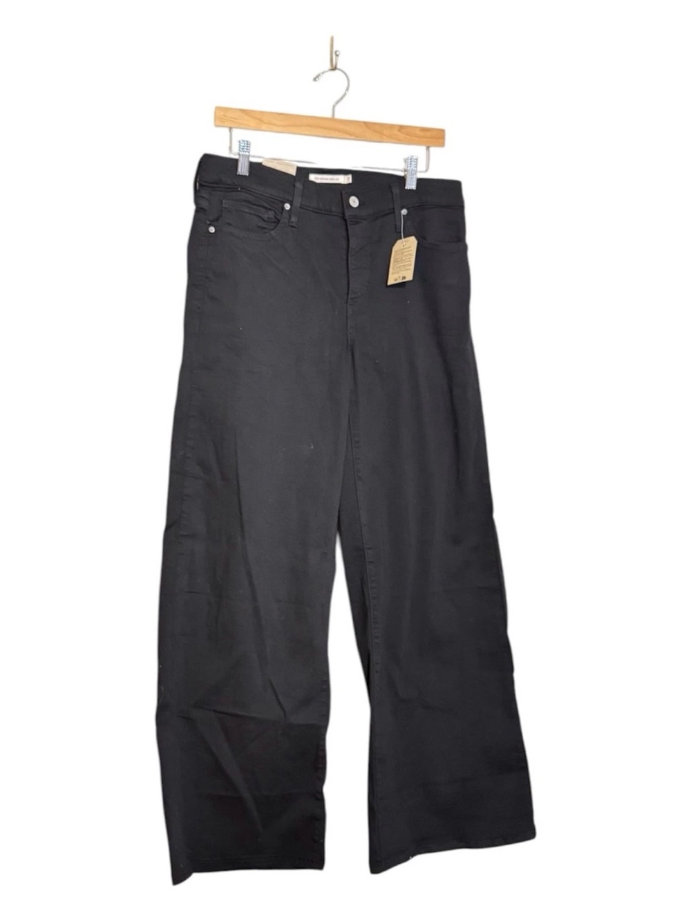 Levi’s 318 Shaping Wide Leg Women's Jeans Black Size 31 NWT - Picture 2 of 6